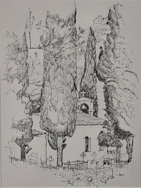 Lloyd Frederic Rees (1895-1988). Original Drawing Pen On Paper 31cm x 23cm