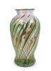 Licio Zanetti Large Murano, Italy Signed Floral and Iridato Glass Vase 38cm