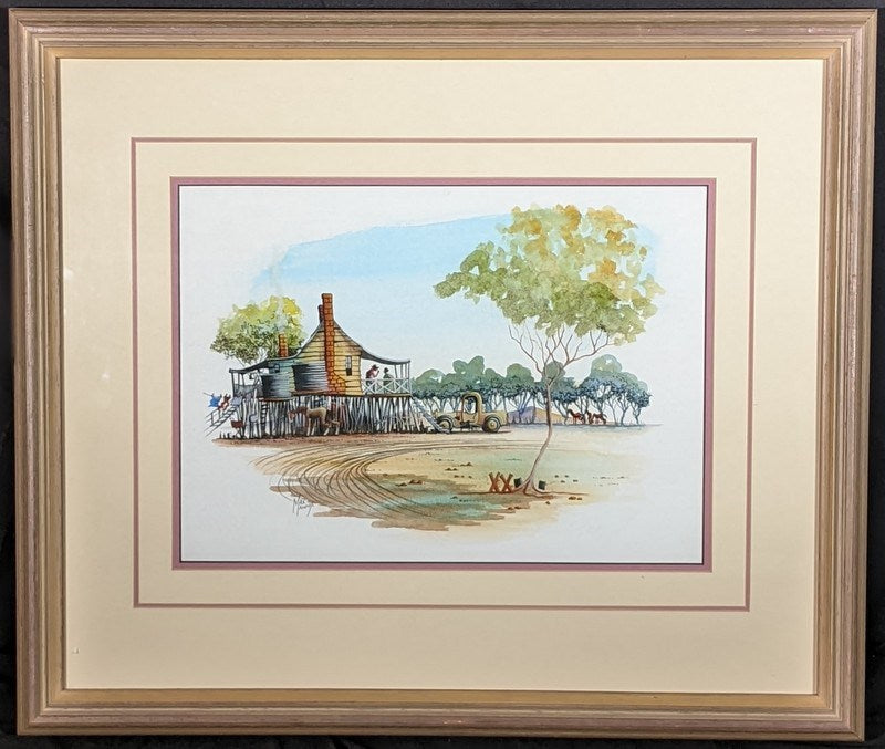 Max Mannix (1939-) Original Watercolour - 24cm x 34cm