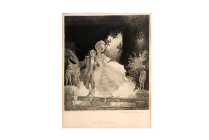 Norman Lindsay (1879-1969) - Rare Original Signed Etching 'Julia Frost & Mrs Brisk' 1928