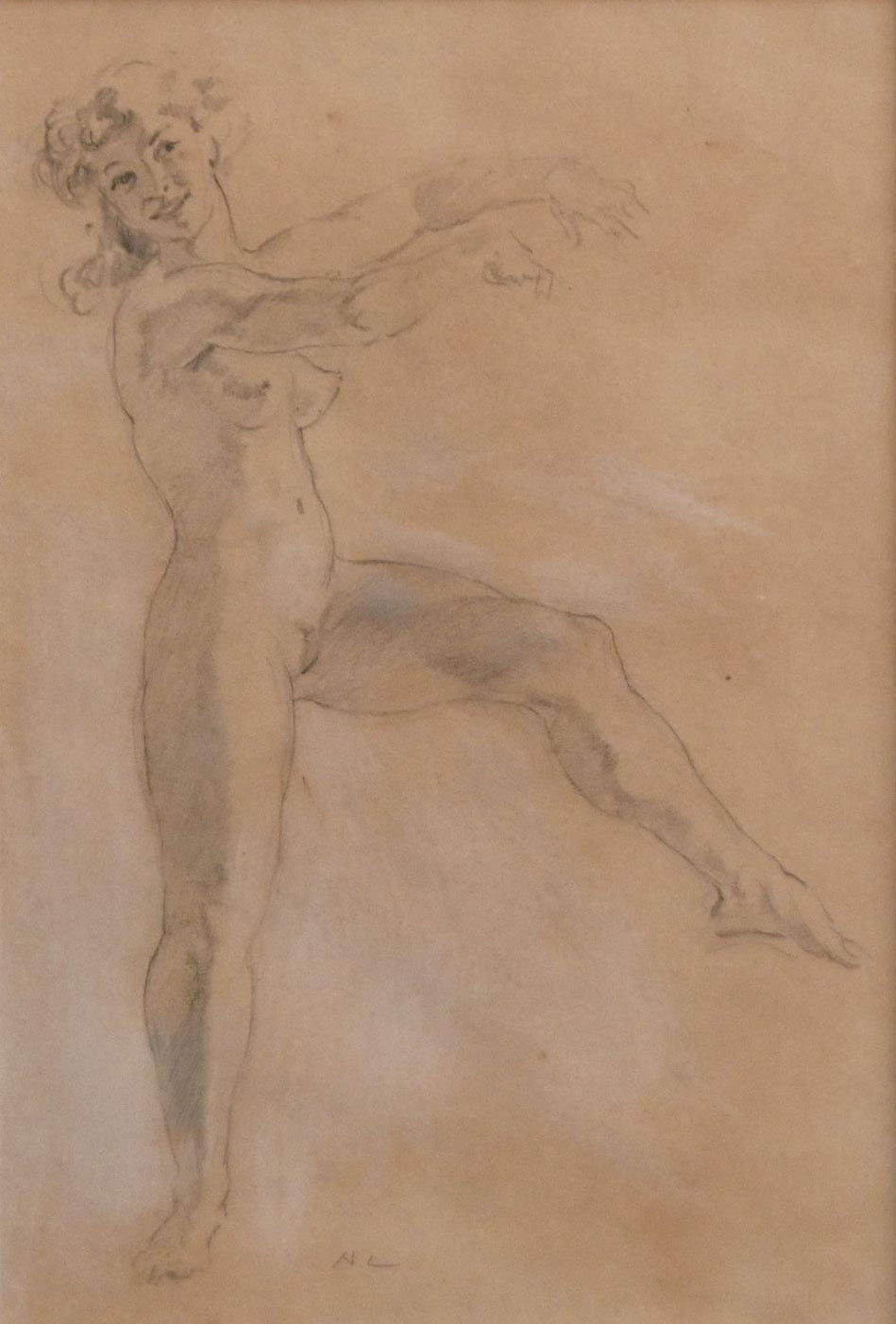 Norman Lindsay (1879-1969) - Original Signed Pencil Drawing 'The Dancer' 1935