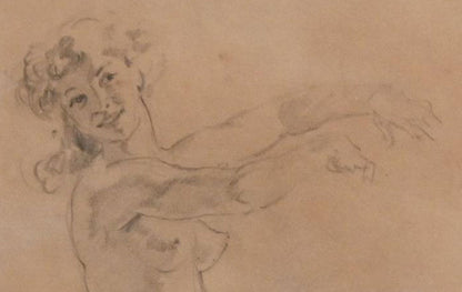 Norman Lindsay (1879-1969) - Original Signed Pencil Drawing 'The Dancer' 1935