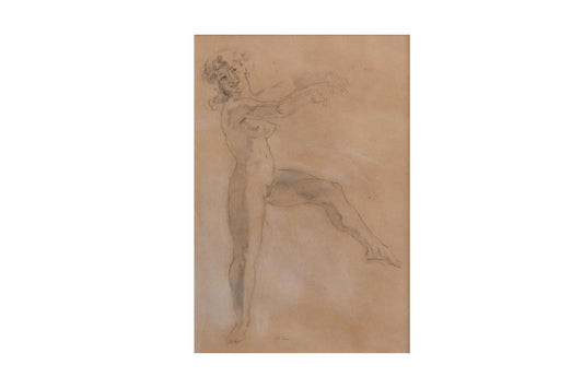 Norman Lindsay (1879-1969) - Original Signed Pencil Drawing 'The Dancer' 1935