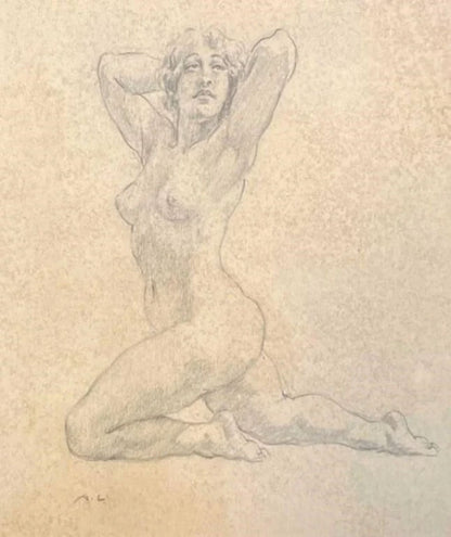 Norman Lindsay (1879-1969) - Original Signed Pencil Drawing 'Rita Lee'