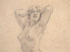 Norman Lindsay (1879-1969) - Original Signed Pencil Drawing 'Rita Lee'