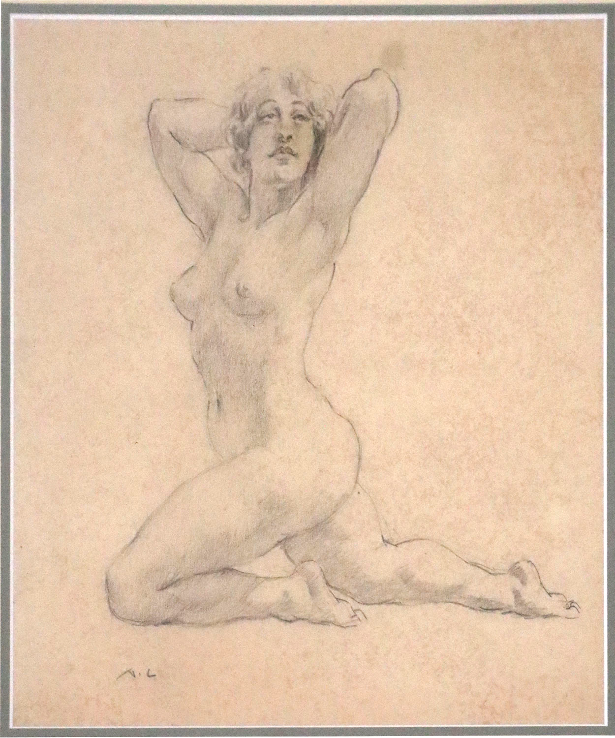 Norman Lindsay (1879-1969) - Original Signed Pencil Drawing 'Rita Lee'