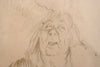 Norman Lindsay (1879-1969) - Large Original Signed Pencil Drawing 'All Hallows Night' 58cm x 44.5cm