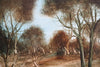 Pro Hart (1928-2006) - Very Large Original Oil Painting On Board 'Waterbirds' 59.5cm x 49.5cm