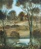 Pro Hart (1928-2006) - Very Large Original Oil Painting On Board 'Waterbirds' 59.5cm x 49.5cm