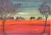 Pro Hart (1928-2006) - Outback Scene - Oil on Board