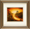 Pro Hart (1928-2006) - Original Oil Painting On Board with COA 'Broken Hill Mine' - 21cm x 24.5cm