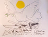 Pablo Picasso (Spanish 1881-1973), 'Colombe au Soleil' Hand Signed Lithograph