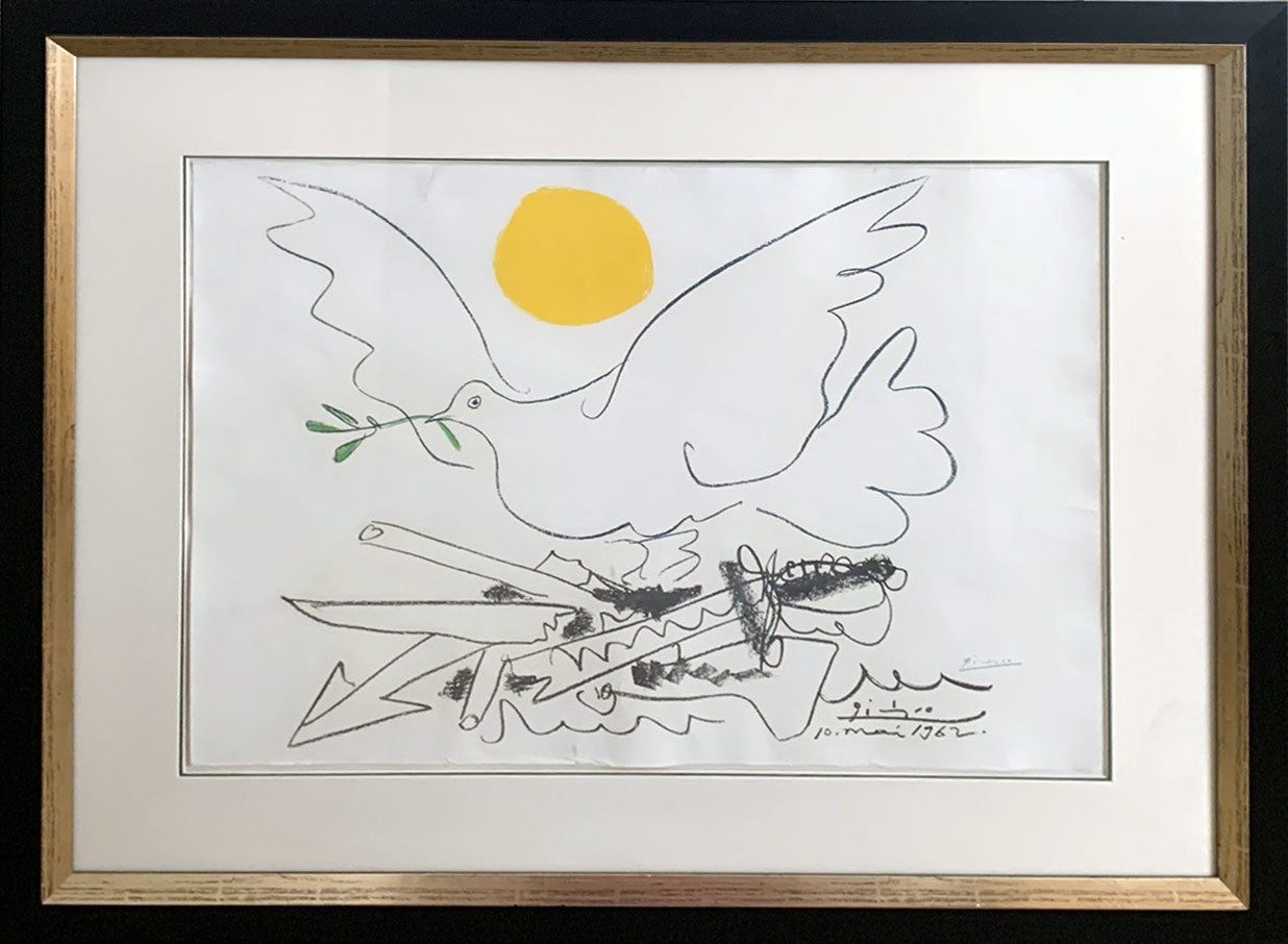 Pablo Picasso (Spanish 1881-1973), 'Colombe au Soleil' Hand Signed Lithograph