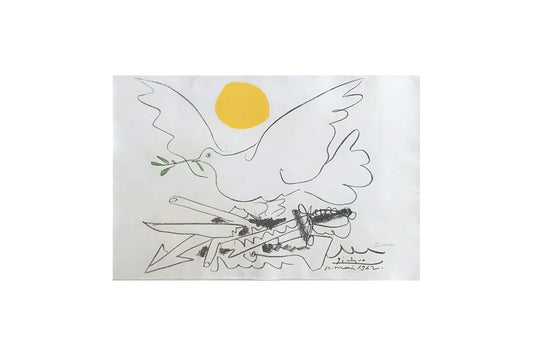 Pablo Picasso (Spanish 1881-1973), 'Colombe au Soleil' Hand Signed Lithograph