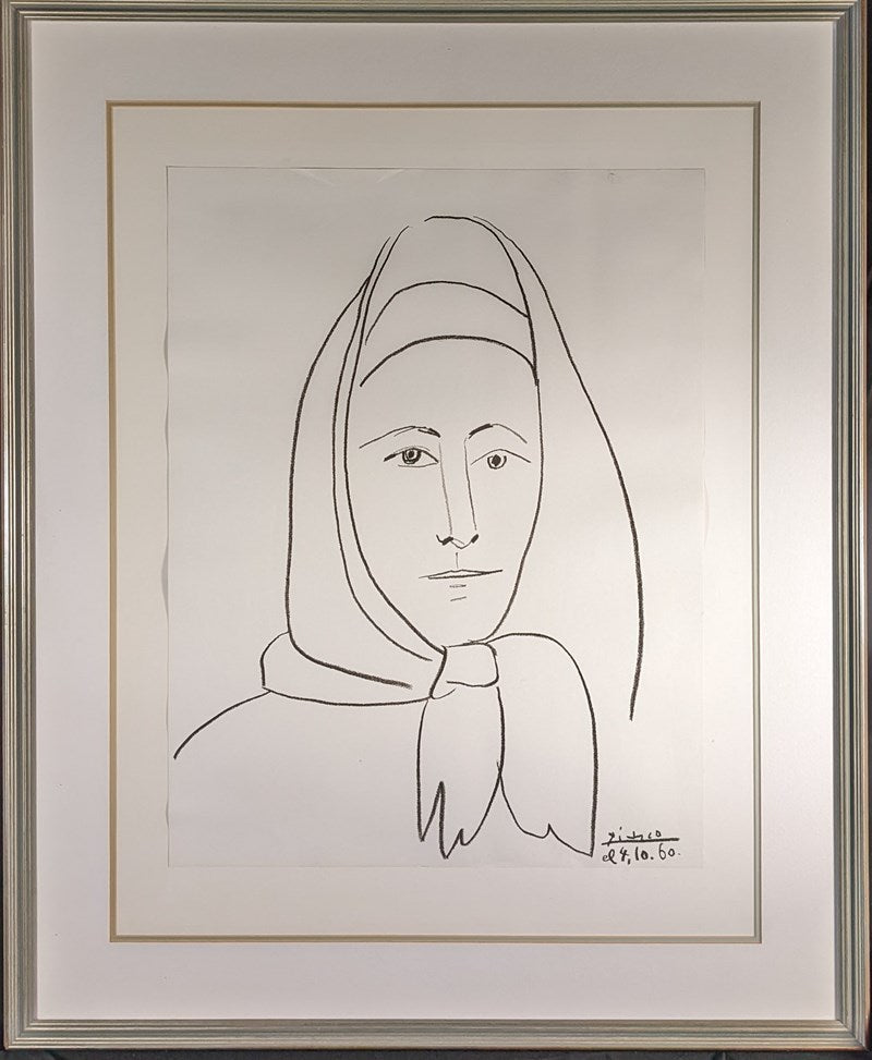 Pablo Picasso (Spanish 1881-1973), 'Femme Espagna' Original Photolithograph