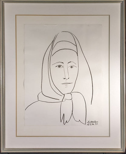 Pablo Picasso (Spanish 1881-1973), 'Femme Espagna' Original Photolithograph