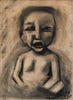 Robert Dickerson (1924-2015), Original 1960 Charcoal Drawing - 40cm x 30cm