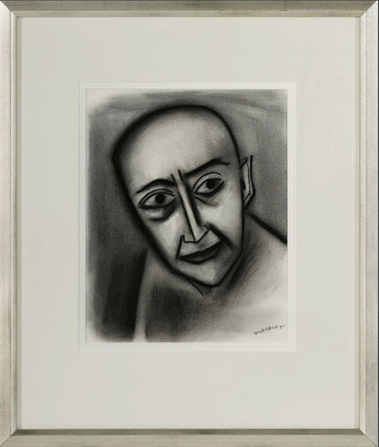 Robert Dickerson (1924-2015), Large Original Charcoal Drawing - 36.5cm x 29cm