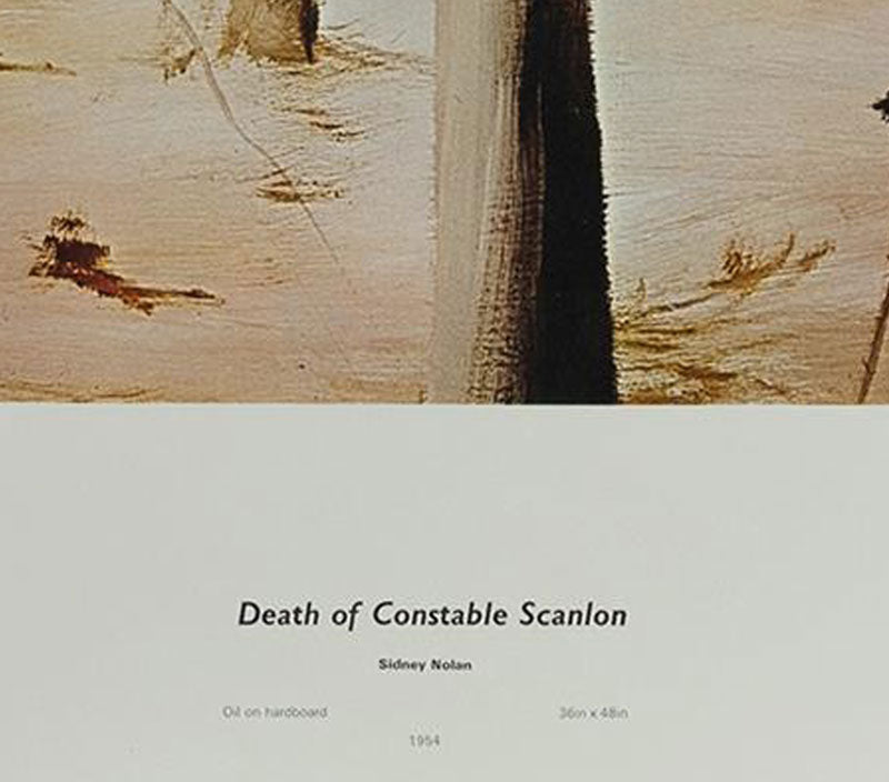 Sidney Nolan (1917-1992) Limited Edition Signed "Death of Constable Scanlon" Lithograph