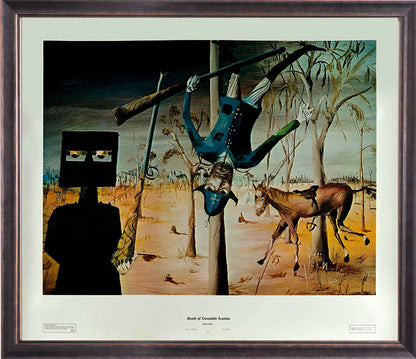 Sidney Nolan (1917-1992) Limited Edition Signed "Death of Constable Scanlon" Lithograph