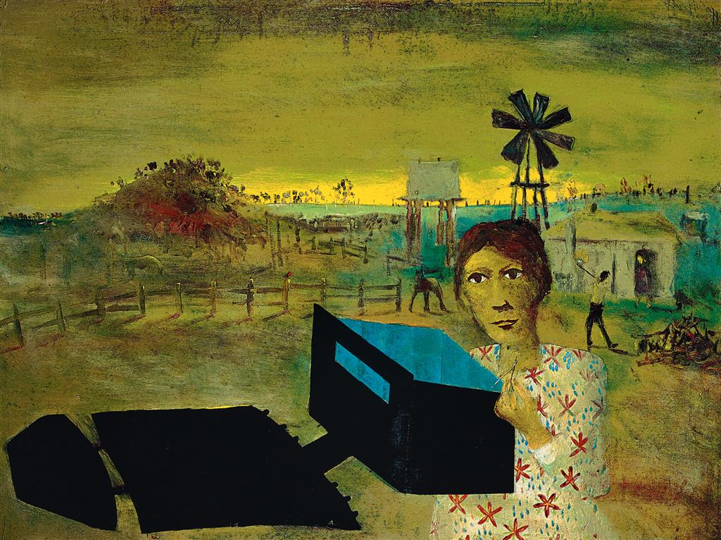 Sidney Nolan (1917-1992) Limited Edition Signed "Quilting the Armour" Screenprint