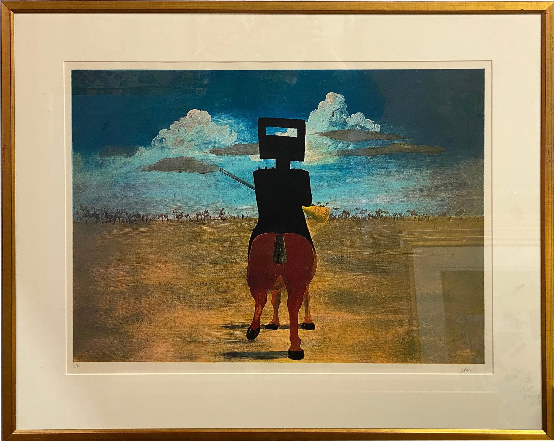 Sidney Nolan (1917-1992) Limited Edition Signed "Ned Kelly" Photosilkscreen