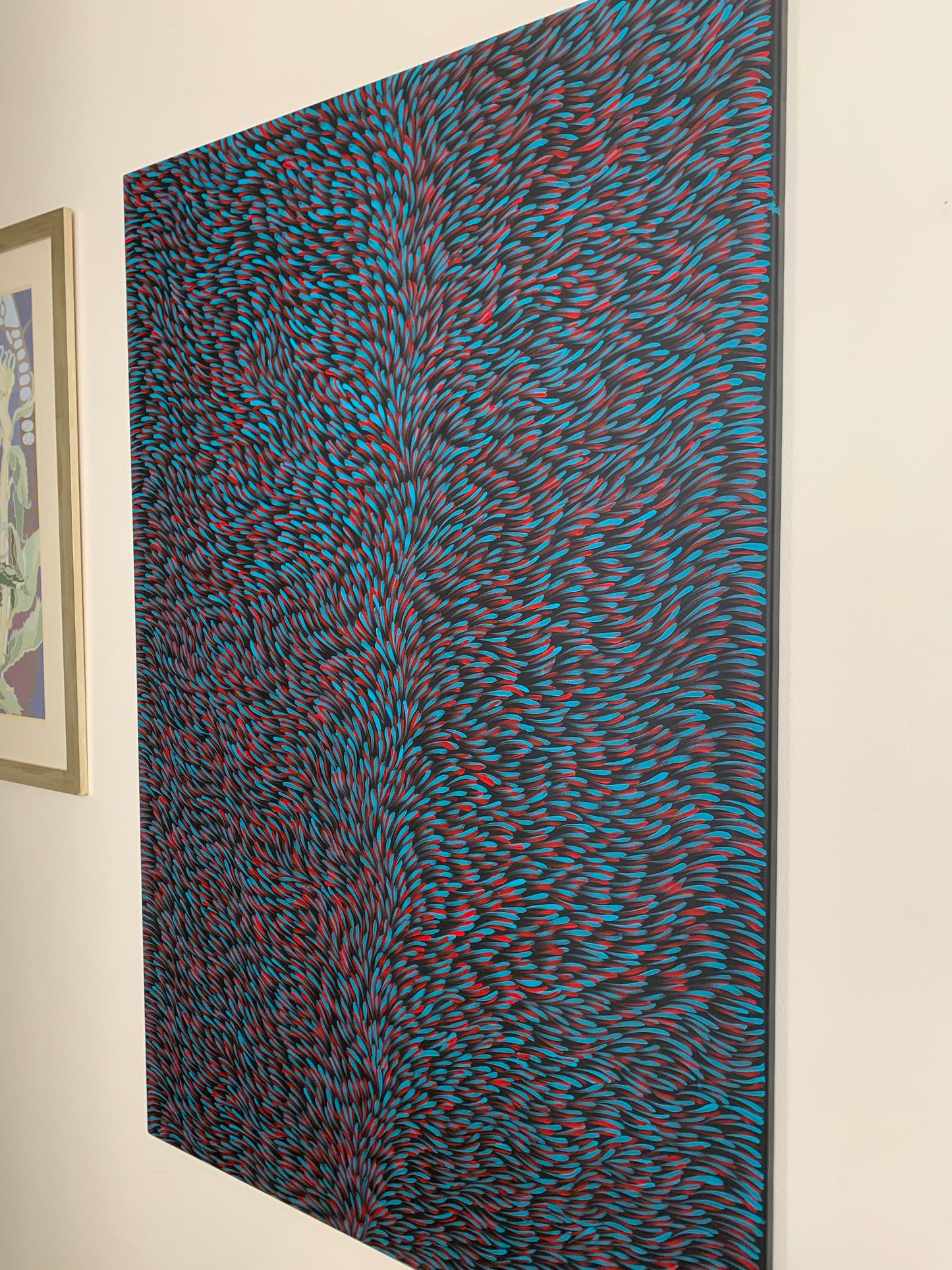 Gloria Tamerre Petyarre - Original Aboriginal Painting - 'Bush Medicine Leaves' 102cm x 152cm Stretched